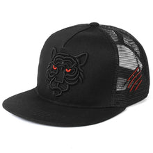 Load image into Gallery viewer, Cotton Black Tiger Embroidery Baseball Cap Men Women snapback Hats Summer Leisure Trucker Caps Unisex Hip Hop Hats Gorras
