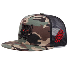 Load image into Gallery viewer, Cotton Black Tiger Embroidery Baseball Cap Men Women snapback Hats Summer Leisure Trucker Caps Unisex Hip Hop Hats Gorras
