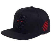 Load image into Gallery viewer, Cotton Black Tiger Embroidery Baseball Cap Men Women snapback Hats Summer Leisure Trucker Caps Unisex Hip Hop Hats Gorras

