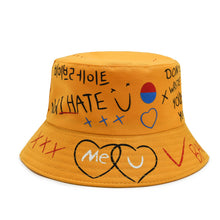 Load image into Gallery viewer, Graffiti printing Bucket Hat Outdoor cotton Shade Hat Men Women Summer Caps Leisure Hats Panama Cap Outdoor Visors Sun Hat
