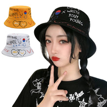 Load image into Gallery viewer, Graffiti printing Bucket Hat Outdoor cotton Shade Hat Men Women Summer Caps Leisure Hats Panama Cap Outdoor Visors Sun Hat
