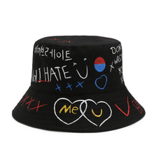Load image into Gallery viewer, Graffiti printing Bucket Hat Outdoor cotton Shade Hat Men Women Summer Caps Leisure Hats Panama Cap Outdoor Visors Sun Hat
