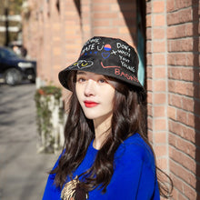 Load image into Gallery viewer, Graffiti printing Bucket Hat Outdoor cotton Shade Hat Men Women Summer Caps Leisure Hats Panama Cap Outdoor Visors Sun Hat
