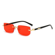 Load image into Gallery viewer, Rimless Sunglasses Rectangle Fashion Popular Women Men Shades Small Square Sun Glasses For Female Male Summer Traveling Oculos
