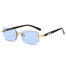 Load image into Gallery viewer, Rimless Sunglasses Rectangle Fashion Popular Women Men Shades Small Square Sun Glasses For Female Male Summer Traveling Oculos
