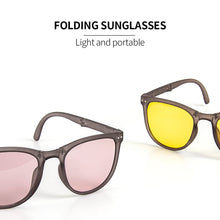 Load image into Gallery viewer, UV400 Folding Sunglasses Portable Ultra Light Sun Protection UV Protection Sunglasses for Both Men and Women
