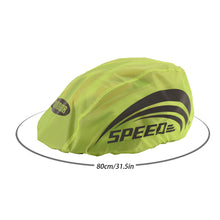 Load image into Gallery viewer, Universal Bicycle Helmet Waterproof Cover with Reflective Strip Cycling Helmet Rain Cover Outdoor MTB Road Oxford Cloth Protection Cover
