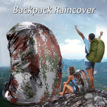 Load image into Gallery viewer, 35-80L Outdoor Climbing Lightweight Waterproof Backpack Bag Rain Cover Camouflage with Silver Coating For Travel Bag
