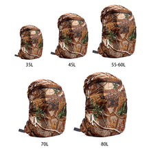 Load image into Gallery viewer, 35-80L Outdoor Climbing Lightweight Waterproof Backpack Bag Rain Cover Camouflage with Silver Coating For Travel Bag
