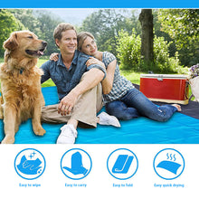Load image into Gallery viewer, 2x2.1m Waterproof Pocket Beach Blanket Sand Beach Mat Folding Camping Mat Mattress Portable Lightweight Mat Outdoor Picnic Mat
