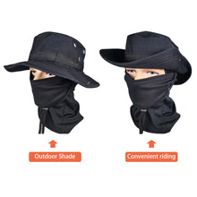 Load image into Gallery viewer, Women Men Tactics Camouflage Boonie Cap Balaclava Hat Suit Foldable Soft Hat Outdoor Hunting Fishing Wide Brimmed Hat Sunscreen Caps
