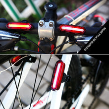 Load image into Gallery viewer, Bicycle Tail Light LED Bike Front Rear Light Waterproof USB Rechargeable Mountain Bike Riding Cycling Tail Lamp Bicycle Light
