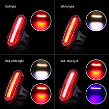 Load image into Gallery viewer, Bicycle Tail Light LED Bike Front Rear Light Waterproof USB Rechargeable Mountain Bike Riding Cycling Tail Lamp Bicycle Light
