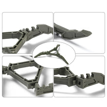 Load image into Gallery viewer, Outdoor Foldable Flat Gas Tank Bracket Stove Gas Tank Holder Canister Tripods Stand Anti Dumping Base Tilting Prevention Shelf
