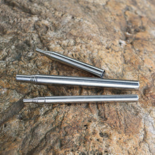 Load image into Gallery viewer, Mini Portable Camping Cooking Blowing Fire Stick Outdoor Stainless Steel Blow Fire Tube Mouth Blowpipe Telescopic Fire Blower
