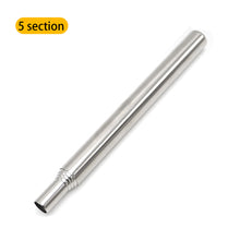 Load image into Gallery viewer, Mini Portable Camping Cooking Blowing Fire Stick Outdoor Stainless Steel Blow Fire Tube Mouth Blowpipe Telescopic Fire Blower
