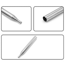 Load image into Gallery viewer, Mini Portable Camping Cooking Blowing Fire Stick Outdoor Stainless Steel Blow Fire Tube Mouth Blowpipe Telescopic Fire Blower
