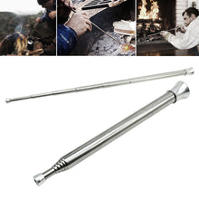 Load image into Gallery viewer, Camping Fire Blow Pipe Telescopic Blow Fire Tube Blower Pipe Campfire Tool Stainless Steel for Outdoor Picnic BBQ Fireplace
