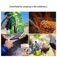 Load image into Gallery viewer, Camping Fire Blow Pipe Telescopic Blow Fire Tube Blower Pipe Campfire Tool Stainless Steel for Outdoor Picnic BBQ Fireplace
