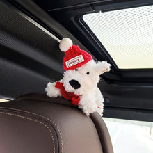 Load image into Gallery viewer, Car Interior Dashboard Ornaments Plush Puppy with Kawaii Bowknot Decoration Center Console Decoration Auto Accessories Gifts
