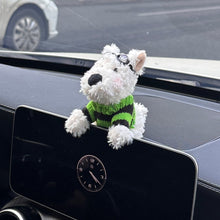 Load image into Gallery viewer, Car Key Chain Plush Puppy Keychain Kawaii Bowknot Dog Car Key Ring Car Central Control Ornament Accessories Gift
