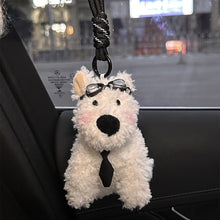 Load image into Gallery viewer, Car Key Chain Plush Puppy Keychain Kawaii Bowknot Dog Car Key Ring Car Central Control Ornament Accessories Gift
