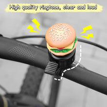 Load image into Gallery viewer, Cartoon Hamburg Bicycle Bell French Fries Sandwich MTB Bell Handlebar Safety Bell Cycling Lovely Loud Bicycle Accessories
