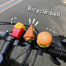 Load image into Gallery viewer, Cartoon Hamburg Bicycle Bell French Fries Sandwich MTB Bell Handlebar Safety Bell Cycling Lovely Loud Bicycle Accessories
