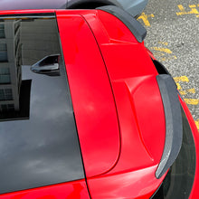 Load image into Gallery viewer, 2Pcs Car Rear Spoiler Extension Lip Fins Spoiler Carbon Fiber Black Color Auto Part Styling for Ford Focus ST Line Hatchback 2019-2023
