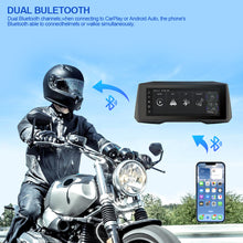 Load image into Gallery viewer, 7" Motorcycle GPS Navigation Wireless Apple Carplay Android Auto Motorcycle BT IP67 Waterproof Touch Screen Display
