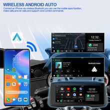 Load image into Gallery viewer, 7" Motorcycle GPS Navigation Wireless Apple Carplay Android Auto Motorcycle BT IP67 Waterproof Touch Screen Display
