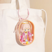Load image into Gallery viewer, Portable Transparent PVC Mystery Doll Organizer Box Keychain Chain Bag Mystery Toy Storage Boxes for Doll Toy Zipper Pouch
