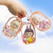 Load image into Gallery viewer, Portable Transparent PVC Mystery Doll Organizer Box Keychain Chain Bag Mystery Toy Storage Boxes for Doll Toy Zipper Pouch
