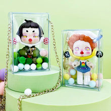 Load image into Gallery viewer, Transparent Outdoor Bag with Keychain Mystery Doll Display Storage Bags Dust-Proof Organizer Pouches Classic Doll Storage Bags
