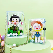 Load image into Gallery viewer, Transparent Outdoor Bag with Keychain Mystery Doll Display Storage Bags Dust-Proof Organizer Pouches Classic Doll Storage Bags
