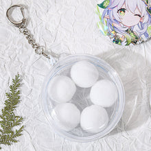 Load image into Gallery viewer, Round Clear Badge Display Bag 58mm/75mm Badge Storage Bag with Fur Ball Badge Waterproof Display Pouch Plastic
