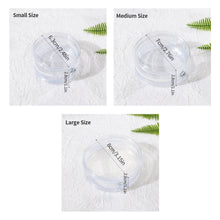 Load image into Gallery viewer, Round Clear Badge Display Bag 58mm/75mm Badge Storage Bag with Fur Ball Badge Waterproof Display Pouch Plastic
