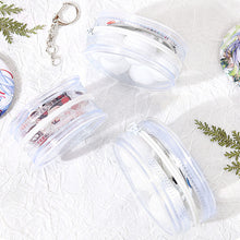 Load image into Gallery viewer, Round Clear Badge Display Bag 58mm/75mm Badge Storage Bag with Fur Ball Badge Waterproof Display Pouch Plastic
