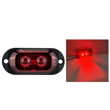 Load image into Gallery viewer, 2LED Truck Len Side Marker Lights 12-24V Waterproof Car Trailer Lorry Truck Van Bus Safety Warning Signal Light Red Yellow White
