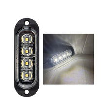 Load image into Gallery viewer, 4 LEDs Truck Len Side Marker Lights 12-24V Waterproof Car Trailer Lorry Truck Van Bus Safety Warning Signal Light Red Yellow White
