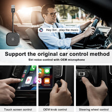 Load image into Gallery viewer, Car Adapter Apple CarPlay Wired To Wireless Adapter Mini Box Dongle For lPhone Benz Audi Mazda Kia Toyota VW Nissan Subaru Plug And Play
