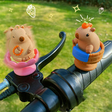 Load image into Gallery viewer, Shaking Head Capybara Decor Alloy Spring Figurine Ornament Car Interior Home Office Bicycle Motorcycle Decoration Gift
