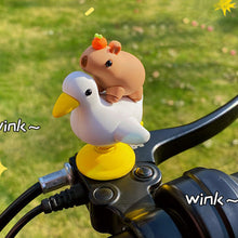Load image into Gallery viewer, Shaking Head Capybara Decor Alloy Spring Figurine Ornament Car Interior Home Office Bicycle Motorcycle Decoration Gift
