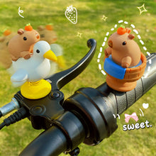 Load image into Gallery viewer, Shaking Head Capybara Decor Alloy Spring Figurine Ornament Car Interior Home Office Bicycle Motorcycle Decoration Gift

