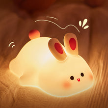 Load image into Gallery viewer, Cute Sheep Panda Rabbit Silicone Lamp USB Rechargeable Timing LED Night Light Bedside Decor Kids Birthday Gift
