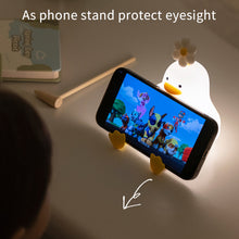 Load image into Gallery viewer, Cute Duck Silicone Lamp USB Rechargeable Timing Pat Sensor LED Night Light Bedside Decor Kids Birthday Gift
