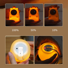 Load image into Gallery viewer, Capybara Silicone LED Night Light Pat Sensor Rechargeable Lamp Kids Bedroom Decor Cartoon Animal Night Lamp Christmas Gifts
