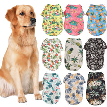 Load image into Gallery viewer, L-5XL Hawaii Style Cute Summer T-shirts Comfortable Pet Shirt For Medium Large Dog Puppy Pet Clothes Pet Products
