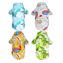 Load image into Gallery viewer, Fashion Hawaii Style Summer Breathable T-shirts Pet Cat Dog Clothes for French Bulldog Small Mediun Dogs Soft
