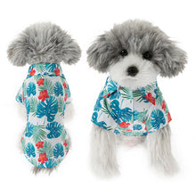 Load image into Gallery viewer, Fashion Hawaii Style Summer Breathable T-shirts Pet Cat Dog Clothes for French Bulldog Small Mediun Dogs Soft

